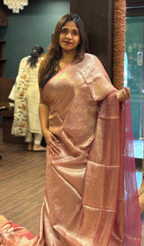 TISSUE ORGANZA SAREE 23012642