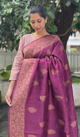 SEMI TUSSAR SILK SAREE 20072519