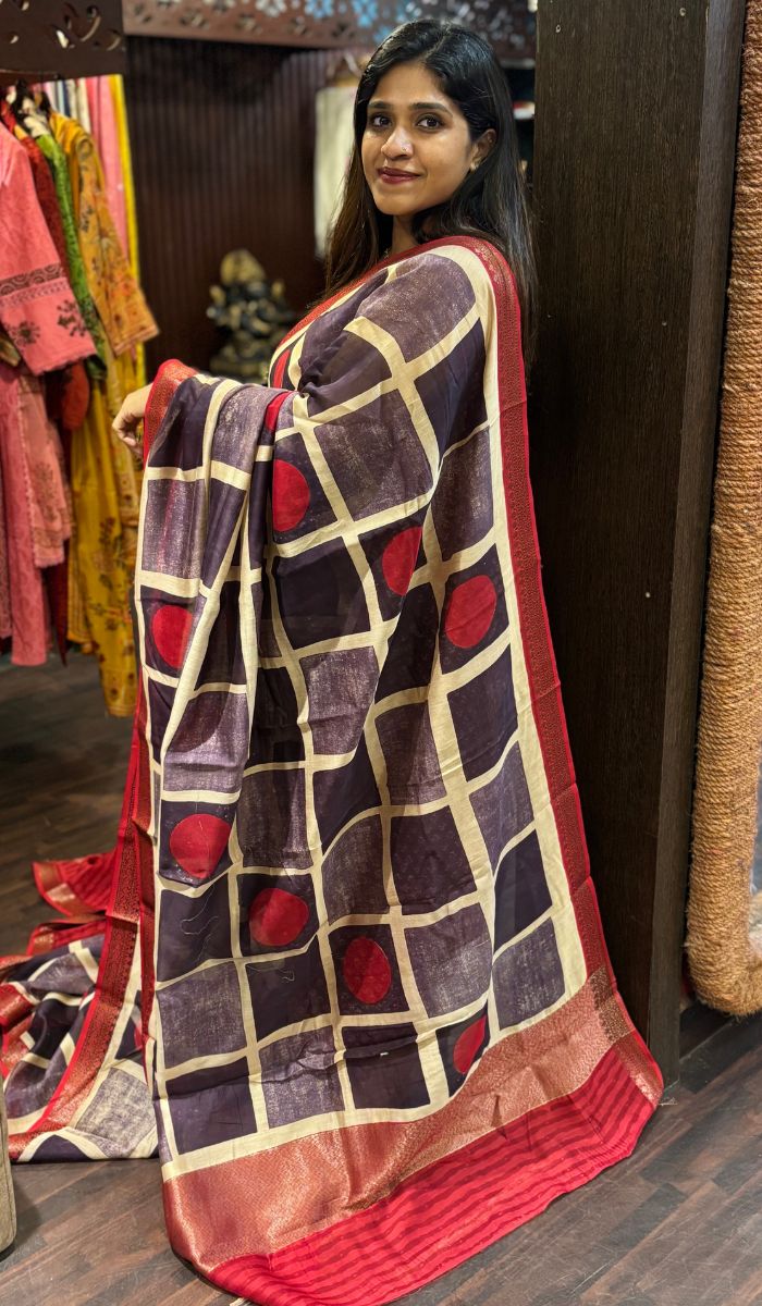 CHANDERI SILK SAREE 01042574 – Ashima Fashion Store