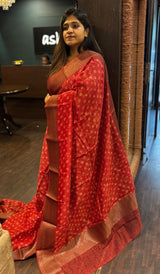 CHANDERI SILK SAREE 01042577