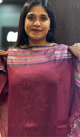 PRINTED CHANDERI SAREE 07122572