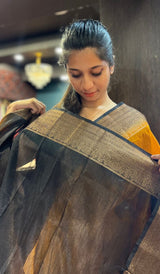 SEMI LINEN SAREE 15092557