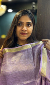 TISSUE LINEN SAREE 1004253