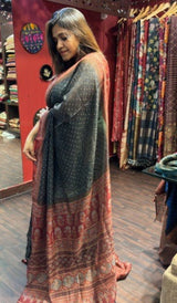 SEMI LINEN SAREE 0103242