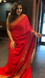 SEMI GEORGETTE SAREE 10092416
