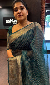 CRUSHED ORGANZA SAREE 0408241