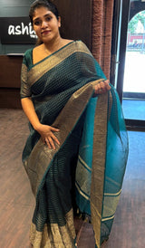 CRUSHED ORGANZA SAREE 0408241