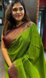 SEMI LINEN SAREE 160724171