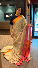 SEMI LINEN SAREE 24092638