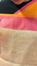 SEMI LINEN SAREE 24092638