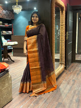 SEMI LINEN SAREE 01102628