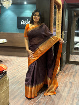 SEMI LINEN SAREE 01102628