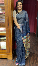 SEMI LINEN SAREE 1010231