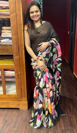 SEMI LINEN SAREE 2709231