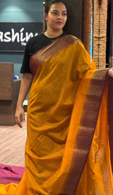 SEMI LINEN SAREE 1610261