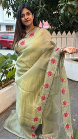 ORGANZA SAREE 25012515