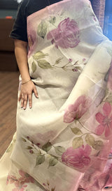 ORGANZA SAREE 300426116