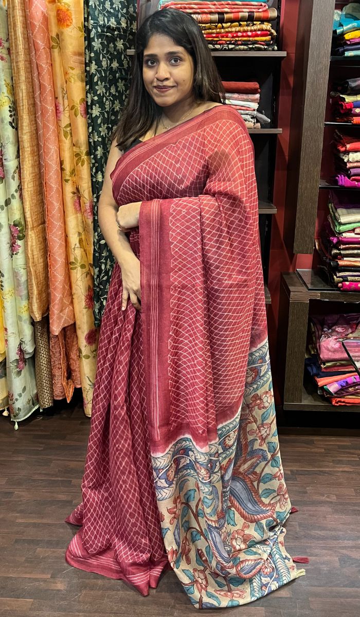 SEMI LINEN SAREE 0306231 – Ashima Fashion Store