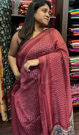 SEMI LINEN SAREE 0306231
