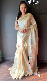 SEMI ORGANZA SILK SAREE 24102320