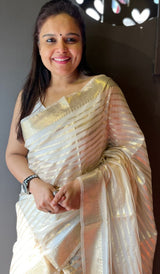 SEMI ORGANZA SILK SAREE 24102320