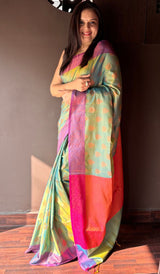 SEMI KANJI SAREE 0901246