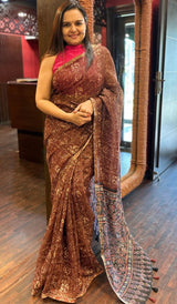 SEMI LINEN SAREE 2901249
