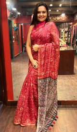 SEMI LINEN SAREE 29012412