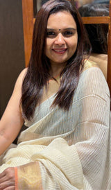 SEMI LINEN SAREE 1602241
