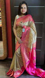 MOONGA TUSSAR SAREE  17032436