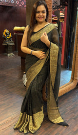 CRUSHED ORGANZA SAREE 06042414