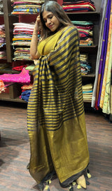 SEMI LINEN SAREE 1104245