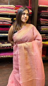 CRUSHED ORGANZA SAREE 07122413
