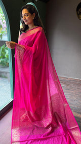 LINEN SILK SAREE 1601258