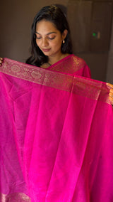 LINEN SILK SAREE 1601258
