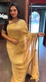 TISSUE ORGANZA SAREE 24012562