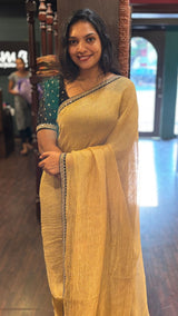 TISSUE ORGANZA SAREE 24012562