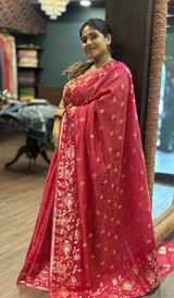 SATIN CREPE SAREE 1802265