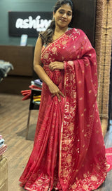 SATIN CREPE SAREE 1802265