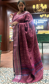 PRINTED CHANDERI SAREE 07122571