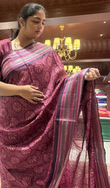 PRINTED CHANDERI SAREE 07122571