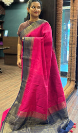 SEMI LINEN SAREE 1010244