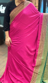 PURE CREPE SILK SAREE 06052661