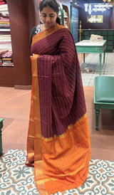 SEMI LINEN SAREE 09052622