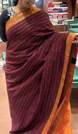 SEMI LINEN SAREE 09052622