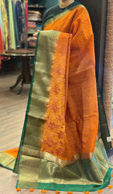 SEMI LINEN SAREE 09052658