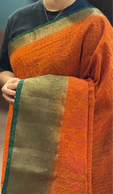 SEMI LINEN SAREE 09052658