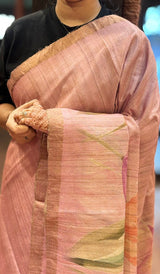 PURE TUSSAR SAREE 09052626