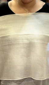 SEMI TISSUE ORGANZA SAREE 09052642