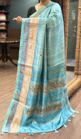 SEMI TUSSAR SAREE 200126123